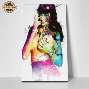 Katy Perry Art Poster Canvas