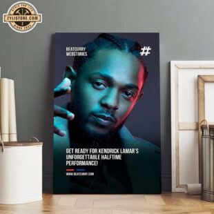 Kendrick Lamar To Headline Super Bowl 2025 Halftime Show Poster Canvas