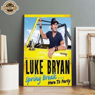 Luke Bryan Spring Break ... Here To Party Poster Canvas