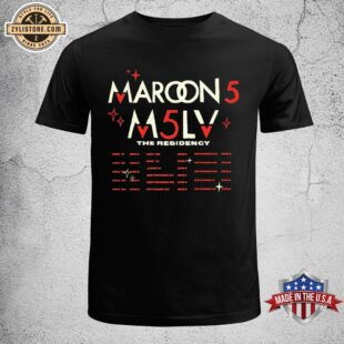 Maroon 5 M5LV The Residency Music Unisex T-Shirt