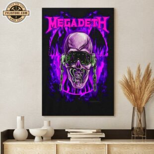 Megadeth Purple Music Poster Canvas