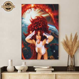 Megan Thee Stallion as Starfire for Halloween Poster Canvas