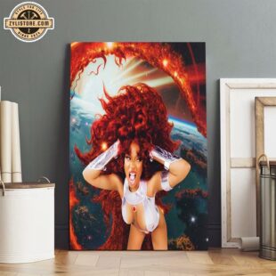 Megan Thee Stallion as Starfire for Halloween Poster Canvas