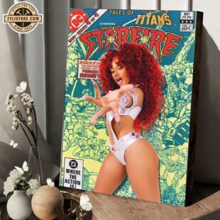 Megan Thee Stallion As Starfire Poster Canvas