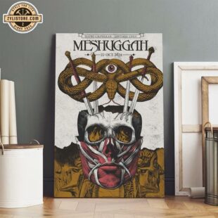 Meshuggah Santiago Chile October Poster Canvas