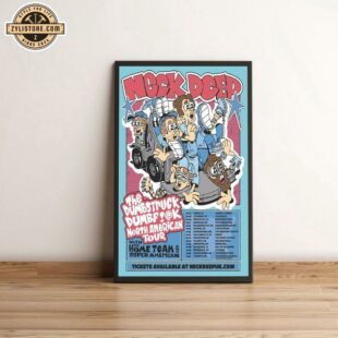 Neck Deep The Dumbstruck Dumbfuck North American Tour 2024 Poster Canvas