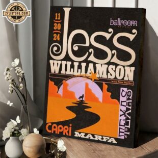 November 30 2024 Jess Williamson In Marfa, Texas Concert Poster Canvas