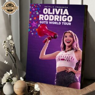 Olivia Rodrigo Guts World Tour 2024 Poster Canvas