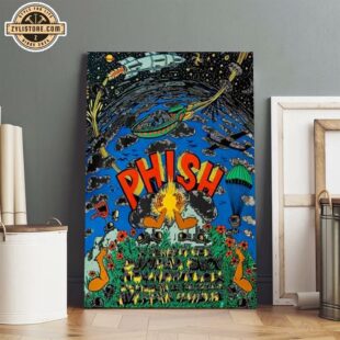 Phish Band Albany NY 2024 At MVP Arena On October Poster Canvas