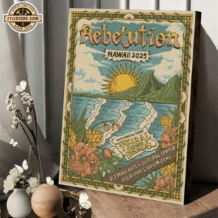 Rebelution Hawaii 2025 Tour Poster Canvas