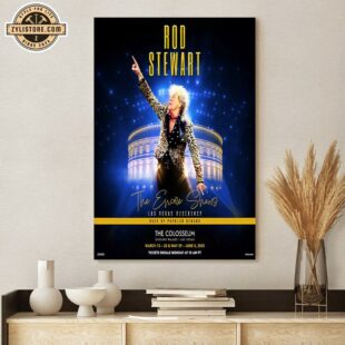 Rod Stewart Las Vegas 2025 Encore Shows Poster Canvas