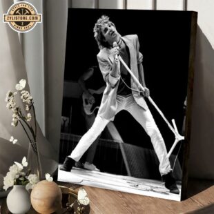 Rod Stewart On Stage Music Poster Canvas