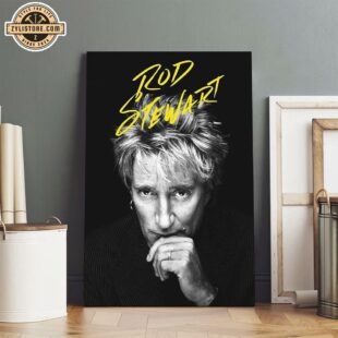 Rod Stewart Poster Canvas Wall Art