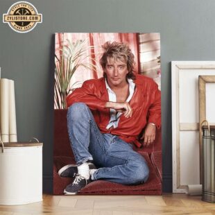 Rod Stewart Young Music Poster Canvas