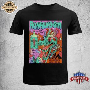 Runaway Gin Asheville Music Hall, October 26 2024 Asheville NC Poster Unisex T-Shirt