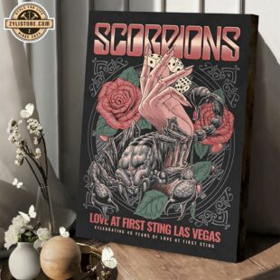 Scorpions Love At First Sting Las Vegas Gamble Poster Canvas