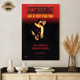 Scorpions Music Tour 2024 Poster Canvas