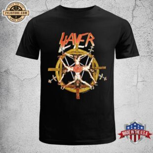 Slayer Crucifixion Wheel Tee Fall Collection 2024 Unisex T-Shirt