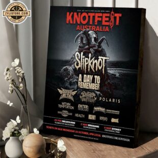 Slipknot Knotfest Australia 2025 Poster Canvas