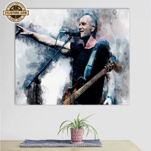 Sting Band Music Poster Canvas Wall Art