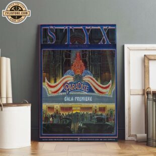 Styx Tour Concert 2025 Paradise Theatre Poster Canvas