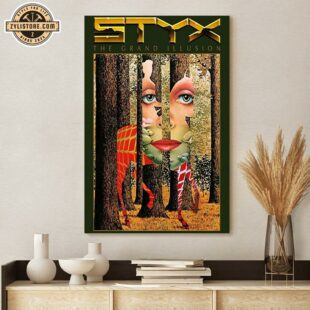 Styx Tour Concert 2025 The Grand Illusion Poster Canvas