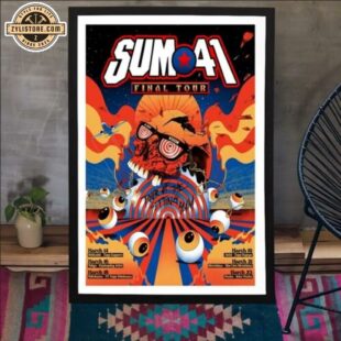 Sum 41 Final Tour 2024 Poster Canvas