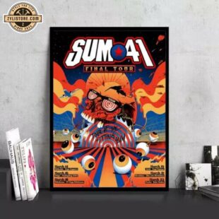 Sum 41 The Final Tour 2024 Canvas Poster