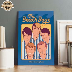 The Beach Boys Coloring Poster Canvas