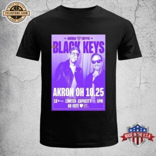 The Black Keys Akron OH 2024 America Crypto Tour On October 25th Unisex T-Shirt