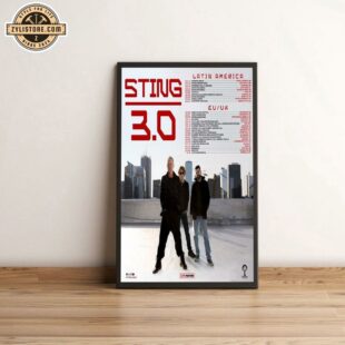 The Sting 3.0 Tour Date In 2025 Latin America And EU UK Poster Canvas