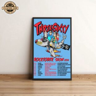 Threesixty Rocktober Show 2024 Poster Canvas