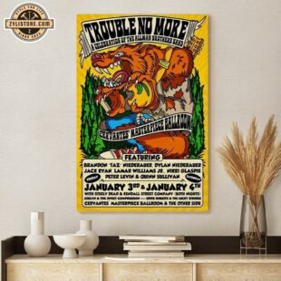 Trouble No More At Cervantes Masterpiece Ballroom In Denver CO Jan 3-4 2025 Poster Canvas