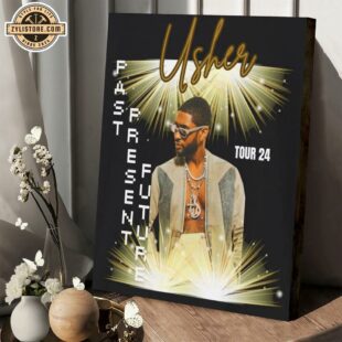 Usher 2024 Tour Music Poster Canvas