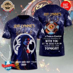 2024 Jeff Lynne ELO The Over And Out Tour All Over Print T-Shirt