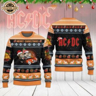 ACDC Band Music Ugly Christmas Sweater