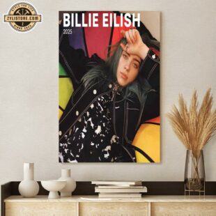 Billie Eilish 2025 Calendar Music Tour Poster Canvas