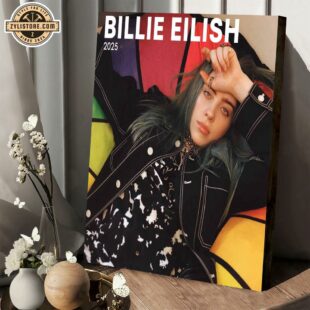 Billie Eilish 2025 Calendar Music Tour Poster Canvas