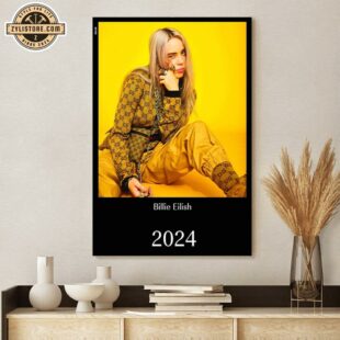 Billie Eilish 2025 Tour Music Poster Canvas