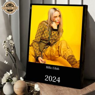 Billie Eilish 2025 Tour Music Poster Canvas