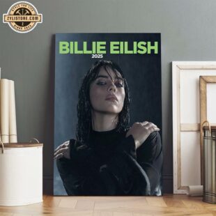 Billie Eilish 2025 Tour Poster Canvas