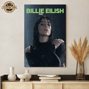 Billie Eilish 2025 Tour Poster Canvas