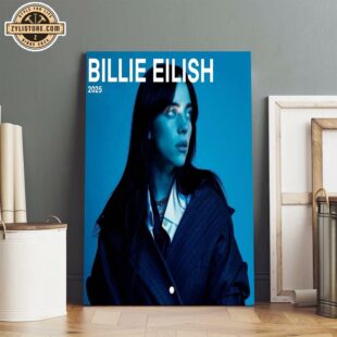 Billie Eilish Music Hit Me Hard and Soft the Tour Poster Canvas