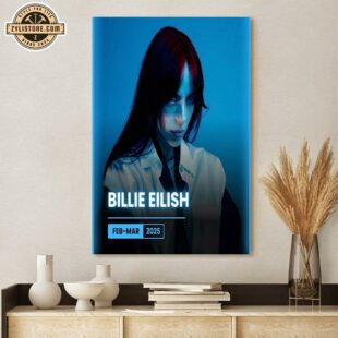 Billie Eilish Music Tour 2025 Poster Canvas