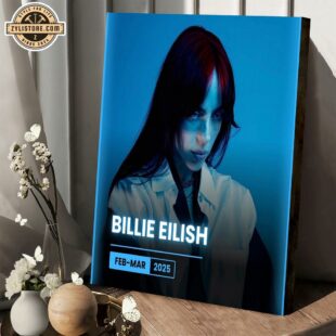 Billie Eilish Music Tour 2025 Poster Canvas