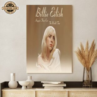 Billie Eilish Tour 2025 Music Poster Canvas