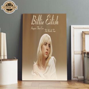 Billie Eilish Tour 2025 Music Poster Canvas