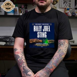 Billy Joel Sting Saturday, April 26 2025 Tour Unisex T-Shirt