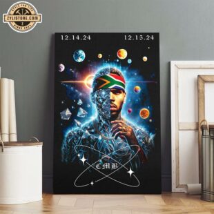 Chris Brown Live From Johannesburg Poster Canvas