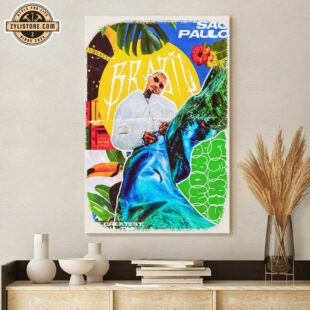 Chris Brown Sensational Brazil Poster Canvas